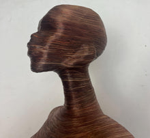 Load image into Gallery viewer, The sculpture features a sleek, voluptuous design where the material outlines the curves of the female form and a stylized bob haircut. Unique contemporary home decor or art, beautiful mannequin for displaying items like jewelry or just as a stand out piece.