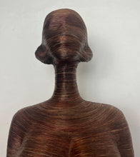 Load image into Gallery viewer, The sculpture features a sleek, voluptuous design where the material outlines the curves of the female form and a stylized bob haircut. Unique contemporary home decor or art, beautiful mannequin for displaying items like jewelry or just as a stand out piece.