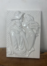 Load image into Gallery viewer, This ceramic wall plaque is a vintage piece from the 1970s, designed by the Swedish artist Ewa Jarenskog for the manufacturer Jie Gantoft.