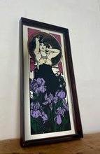 Load image into Gallery viewer, Amethyst is a famous Art Nouveau lithograph created by the Czech artist Alphonse Mucha in 1900. It is one of four works in his acclaimed "The Precious Stones" series, where each panel features a woman personifying a specific gemstone.