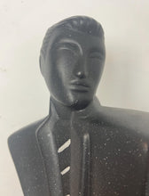 Load image into Gallery viewer, This post modern sculpture is a vintage Lindsey B (Balkwill) style ceramic figure of a man, often referred to by the name 'Rick'.