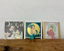 Load image into Gallery viewer, This vintage Art Deco set of 3 decorative tiles is a beautiful addition to your home.
