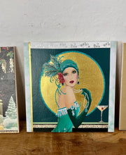 Load image into Gallery viewer, This vintage Art Deco set of 3 decorative tiles is a beautiful addition to your home.