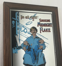 Load image into Gallery viewer, This mid-20th-century advertising piece features an illustration of a man smoking a pipe while holding two babies, conveying a sense of contentment associated with the tobacco.