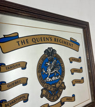 Load image into Gallery viewer, The regiment's badge, displayed prominently on the mirror, features a dragon upon a mount within the Garter, surmounted by the Plume of the Prince of Wales. Its motto was "Unconquered I Serve".