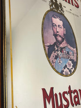 Load image into Gallery viewer, Vintage Mid-Century Colman's Mustard Pub Mirror, Royal Warrant, King George V, British History, Advertising Picture