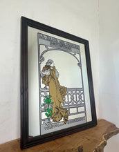 Load image into Gallery viewer, Vintage Mucha Art Nouveau Mirror, La Dame De Camelias, Sarah Bernhardt, Theatre Advertising