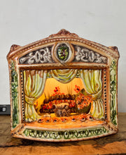 Load image into Gallery viewer, Vintage Ceramic Night Light Or Table Lamp, Designed As a Miniature Theatre Stage Diorama, Military Nutcracker Theme