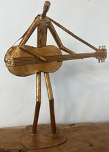 Load image into Gallery viewer, Joyful Set Of Large, Handcrafted Metal Folk Art Sculptures Of A Jazz Band, Decorative Art Piece