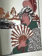 Load image into Gallery viewer, The piece highlights the style and stroke of the Art Deco era, depicting a glamorous, Parisian scene of a guest in evening dress waving as she leaves a party by car. Barbier was known for his ornate and luxurious style, capturing the fashion and spirit of the 1920s.