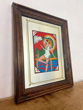 Load image into Gallery viewer, A beautiful Art Deco mirror is a popular decorative print that depicts a woman, sometimes referred to as a "flapper girl," in a 1920s aesthetic.