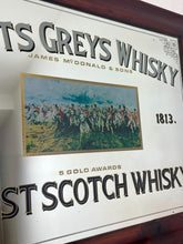 Load image into Gallery viewer, The central image depicts a scene of the Royal Scots Greys cavalry regiment on their grey horses, symbolizing the blend's connection to Scottish military heritage, specifically their famous charge at the Battle of Waterloo.