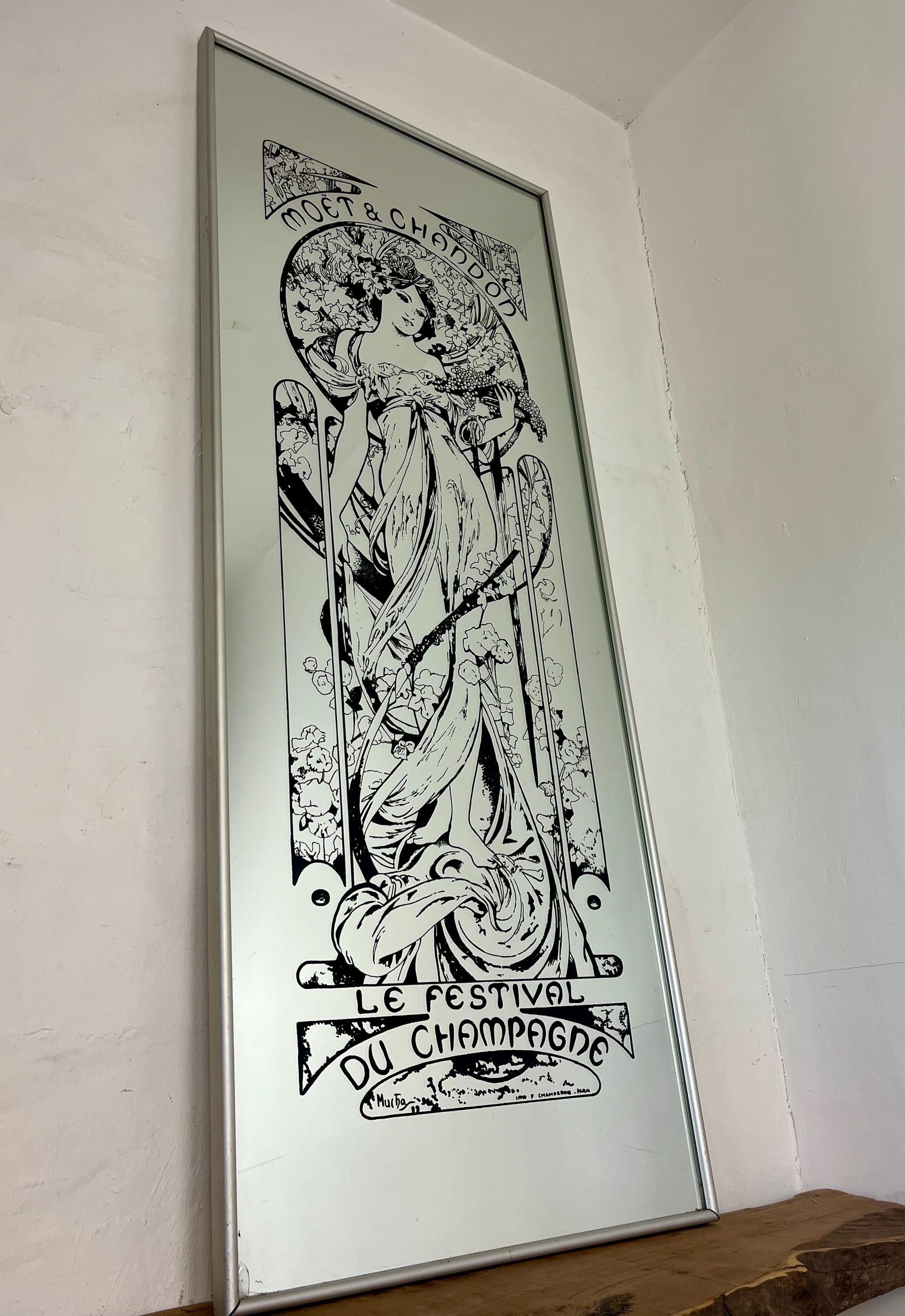 Art Nouveau Moët & Chandon - Le Festival Du Champagne Mirror