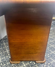 Load image into Gallery viewer, Vintage Art Deco dining table, dating from the 1930s.
The table is primarily crafted from burr walnut, often featuring highly figured or "book-matched" walnut veneers on the top surface to showcase striking natural grain patterns.