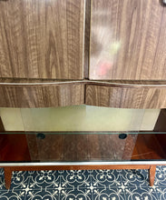 Load image into Gallery viewer, This stylish piece of furniture is a vintage mid-century modern (MCM) bureau and drinks cabinet, often attributed to the maker Hubbinet.