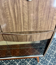 Load image into Gallery viewer, This stylish piece of furniture is a vintage mid-century modern (MCM) bureau and drinks cabinet, often attributed to the maker Hubbinet.