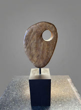 Load image into Gallery viewer, Mid-century Style Abstract Wooden Sculpture, referred to as a Teardrop