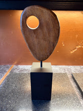 Load image into Gallery viewer, Mid-century Style Abstract Wooden Sculpture, referred to as a Teardrop