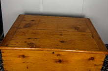 Load image into Gallery viewer, Antique Victorian pine trunk dating from the late 19th century.