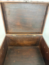 Load image into Gallery viewer, Spectacular antique Anglo -Indian wood and brass-bound trunk or cash box, heavily detailed 19th-century merchant chests or dowry boxes from Rajasthan, India