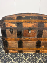 Load image into Gallery viewer, Antique Victorian 19th Century Dome Trunk, Steamer Sea Chest