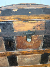 Load image into Gallery viewer, Antique Victorian 19th Century Dome Trunk, Steamer Sea Chest
