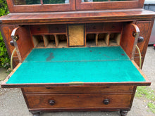 Load image into Gallery viewer, Beautiful Georgian Mahogany Inlaid Secretaire Bookcase, Classic 18th Century British Furniture Desk Design
