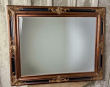Load image into Gallery viewer, Modern Gilded & Ebonized Baroque Wall Mirror, Late 20th Century Craftsmanship and Historical Revivalism