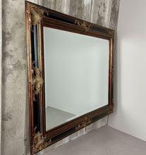 Load image into Gallery viewer, Modern Gilded & Ebonized Baroque Wall Mirror, Late 20th Century Craftsmanship and Historical Revivalism