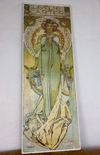 Load image into Gallery viewer, Stunning 1930’s Vintage Alphonse Mucha "Leslie Carter" Art Nouveau Lithograph Poster