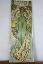 Load image into Gallery viewer, Stunning 1930’s Vintage Alphonse Mucha "Leslie Carter" Art Nouveau Lithograph Poster