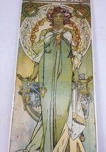 Load image into Gallery viewer, Stunning 1930’s Vintage Alphonse Mucha "Leslie Carter" Art Nouveau Lithograph Poster