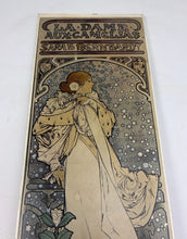 Load image into Gallery viewer, Rare 1930s Vintage Alphonse Mucha La Dame aux Camélias Lithograph Poster, Art Nouveau