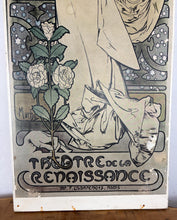 Load image into Gallery viewer, Rare 1930s Vintage Alphonse Mucha La Dame aux Camélias Lithograph Poster, Art Nouveau