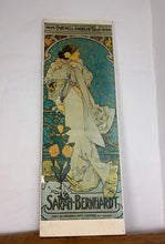 Load image into Gallery viewer, Vintage Alphonse Mucha Art Nouveau Lithograph On Board – Sarah Bernhardt (c. 1930s) French Picture