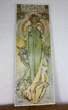 Load image into Gallery viewer, Stunning 1930’s Vintage Alphonse Mucha "Leslie Carter" Art Nouveau Lithograph Poster
