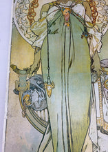Load image into Gallery viewer, Stunning 1930’s Vintage Alphonse Mucha "Leslie Carter" Art Nouveau Lithograph Poster