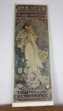 Load image into Gallery viewer, Rare 1930s Vintage Alphonse Mucha La Dame aux Camélias Lithograph Poster, Art Nouveau