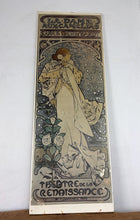 Load image into Gallery viewer, Rare 1930s Vintage Alphonse Mucha La Dame aux Camélias Lithograph Poster, Art Nouveau