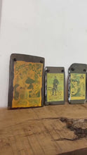 Load and play video in Gallery viewer, Art nouveau slate plaques, vintage panels, interior design, cycle advertising, motorcycle memorabilia, Alphonse Mucha artwork, home ornament