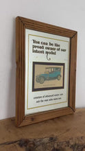 Load and play video in Gallery viewer, Prestige Rolls Royce Silver Ghost 1912  vintage mirror, automobile car picture, transport collectable, wall art, advertising mirror