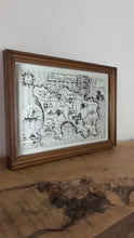 Load and play video in Gallery viewer, The Bailiwick of Jersey historic vintage maps, vintage mirror, Great Britain picture, collectable wall  art
