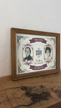 Load and play video in Gallery viewer, Wonderful vintage Silver Jubilee collectable mirror, Queen, Philip, Royal souvenir, memorabilia, wall art, picture, London