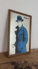 Load and play video in Gallery viewer, Vintage Humphrey Bogart movie mirror, sirocco, film and tv Hollywood advertising, wall art picture, Americana collectable