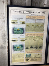 Load image into Gallery viewer, Vintage original tank, military poster, picture, communism, Eastern European, war, collectable piece, education, training