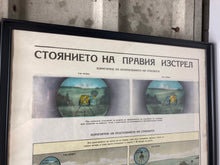 Load image into Gallery viewer, Vintage original tank, military poster, picture, communism, Eastern European, war, collectable piece, education, training
