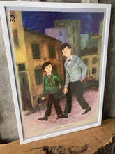 Load image into Gallery viewer, Vintage original socialism poster, picture, out an dark, Eastern European, collectible piece “Fear”