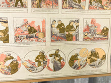Load image into Gallery viewer, Original vintage military, first aid, after airstrike poster, picture, communism, Eastern European, collectable piece