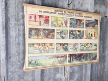 Load image into Gallery viewer, Vintage original fire and rescue, military poster, picture, communism, Eastern European, collectible piece, first aid after airstrike