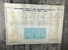 Load image into Gallery viewer, Original vintage military tank diagram, Eastern European based on USA, Greece and Turkey battle plans, communism collectible